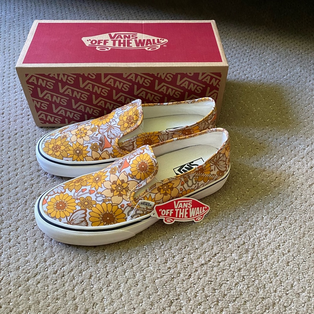 Vans Trippy Floral Slip-ons